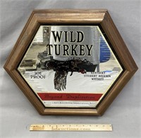 Wild Turkey Mirror Bar Advertising