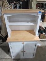 short white storage cabinet
