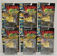 (6) 1994 X-Men "Wild "Whip" Tail"  Action Figures