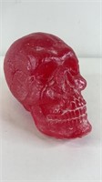 1:1 Scale Red Resin Skull