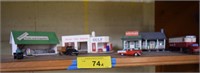 Gulf Station & Other HO Size Buildings & Vehicles