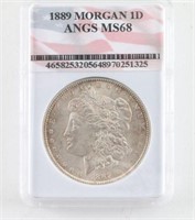 1889 Morgan 1D ANGS MS68