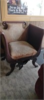 Fantastic Mahogany Griffin Footed Chair