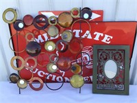 Metal Circle Decorative Wall Hanging  & Wood