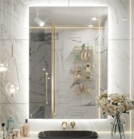 Keonjinn LED AntI Fog Bathroom Mirror, 24 x 36 Inc