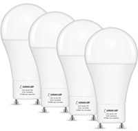 New GU24 LED Light Bulb [ 4 Pack ] LOHAS A19 LED
