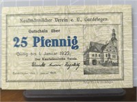 1921 German banknote