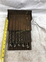 Antique Wood Drill Bit Set