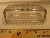 Candlewick Beaded Butter Dish Imperial Glass