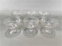 Glass Sherbet Cups -Set of 6