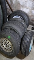 Misc Tires & Wheel Lot-1)-P205/70R15,