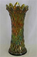 Tree Trunk 12" midsize vase - green