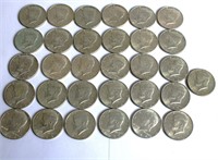 1946 -69 JFK Silver Half Dollars 31 Coins