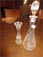 decanter and vase