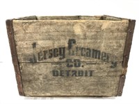 Jersey Creamery Co. Detroit crate