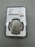 1900-O NGC $1 AU55 Morgan Silver Dollar