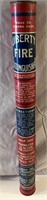 Vintage metal Liberty fire extinguisher.