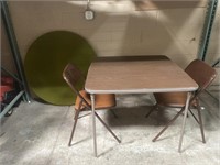 Samsonite Card Table , 2 Folding Chairs & More