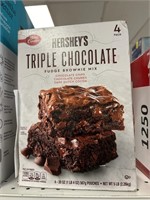 Hersheys triple chocolate brownie mix 4-20oz