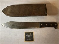 Small Machete w Leather Sheath