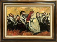 Adolf Adler oil on canvas, Huile sur toile