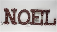 "NOEL" Metal Light Up Letters, Tested
