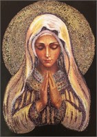 "Prayer Of Virgin Mary" 7,5"x5" Collectible Icon