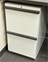 ROLLING PEDESTAL 2 DRAWER FILE