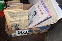 Old Song Books and Sheet Music