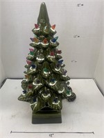 Light Up Glass Christmas Tree - Works
