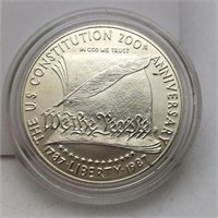 Sterling 200th Constitution Anniversary $1 Round