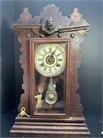 Antique Late 1900 Waterbury Mantle Clock