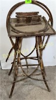 Primitive willow smoking stand-30"tall