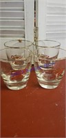 Old Fitzgerald bourbon whisky glasses