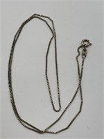 Sterling Silver Italian Box Chain Necklace