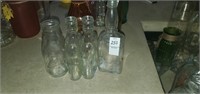 4 glass bottles