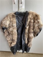 Ladies Leather and Fur Coat
