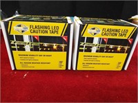 2 Boxes Flashing LED Caution Tape 33 Feet Per Box