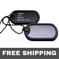 NEW Military Army Tactical Engraving Name ID Tags