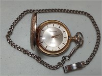 OF) Samsonite quartz pocket watch, needs battery