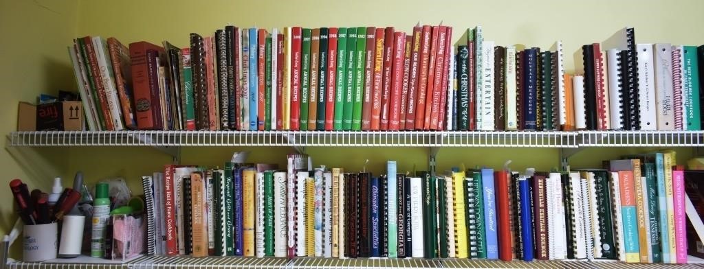 Large Group of Cook Books