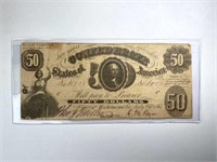 1861 Confederate States $50 Richmond Note, T-8