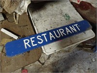 Wooden Restaurant Sign – 6x42 – Double Sided