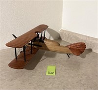 Wooden Display Airplane