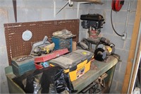 Misc Tools; 8" craftsman Drill Press, 6" Bench