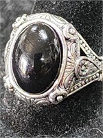 Royal Black Knights Ring Size 8