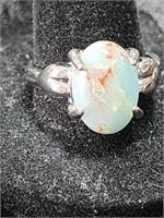 Marbled Heart of the Princess Ring Size 8