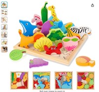 3D Multi-Themed Wooden Puzzles for Kids,