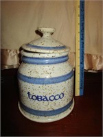 STONEWARE TOBACCO JAR