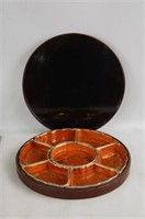 Antique Japanese covered Relish tray